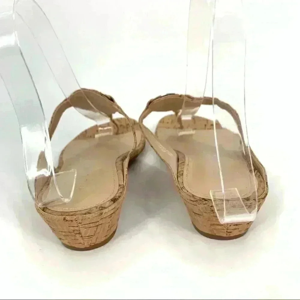 New The Limited womens sandals size 6.5 Indy cork wedge thong flip flops - Picture 3 of 12